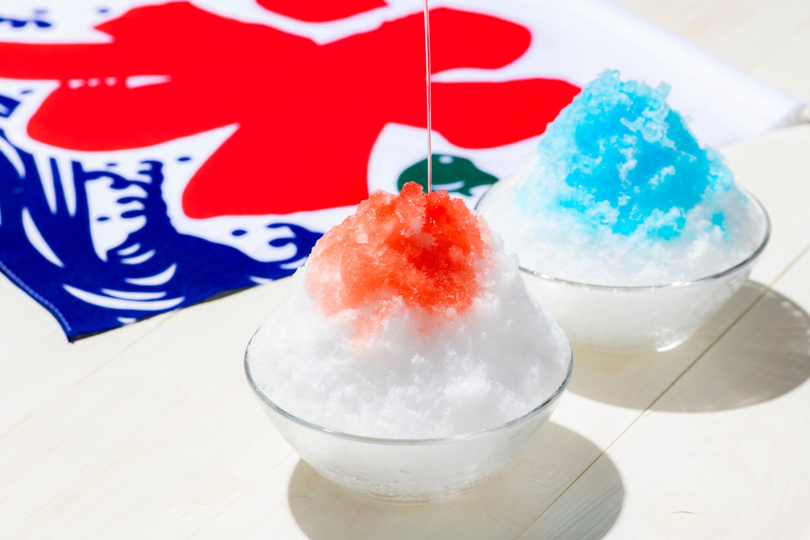 Cold shaved ice. Summer in Japan.